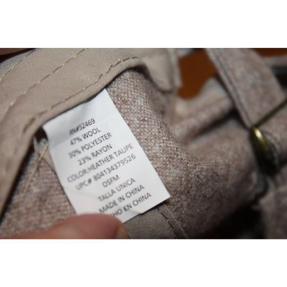 Heather Taupe Adjustable Glitter Blue America Flag Hat One Size‎ Fits Most - Picture 4 of 4